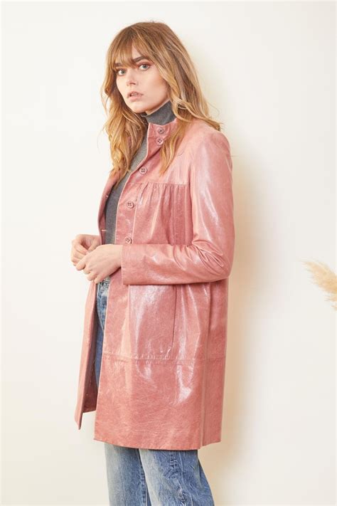 miu miu leather jacket pink